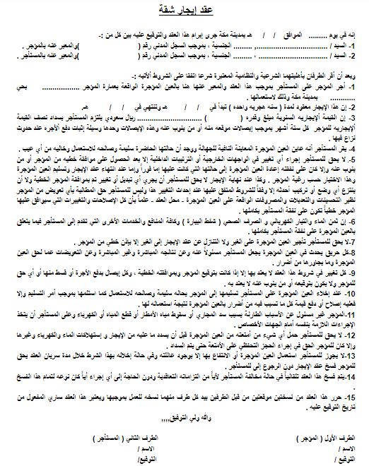 نموذج عقد كراء صيدلية بالمغرب